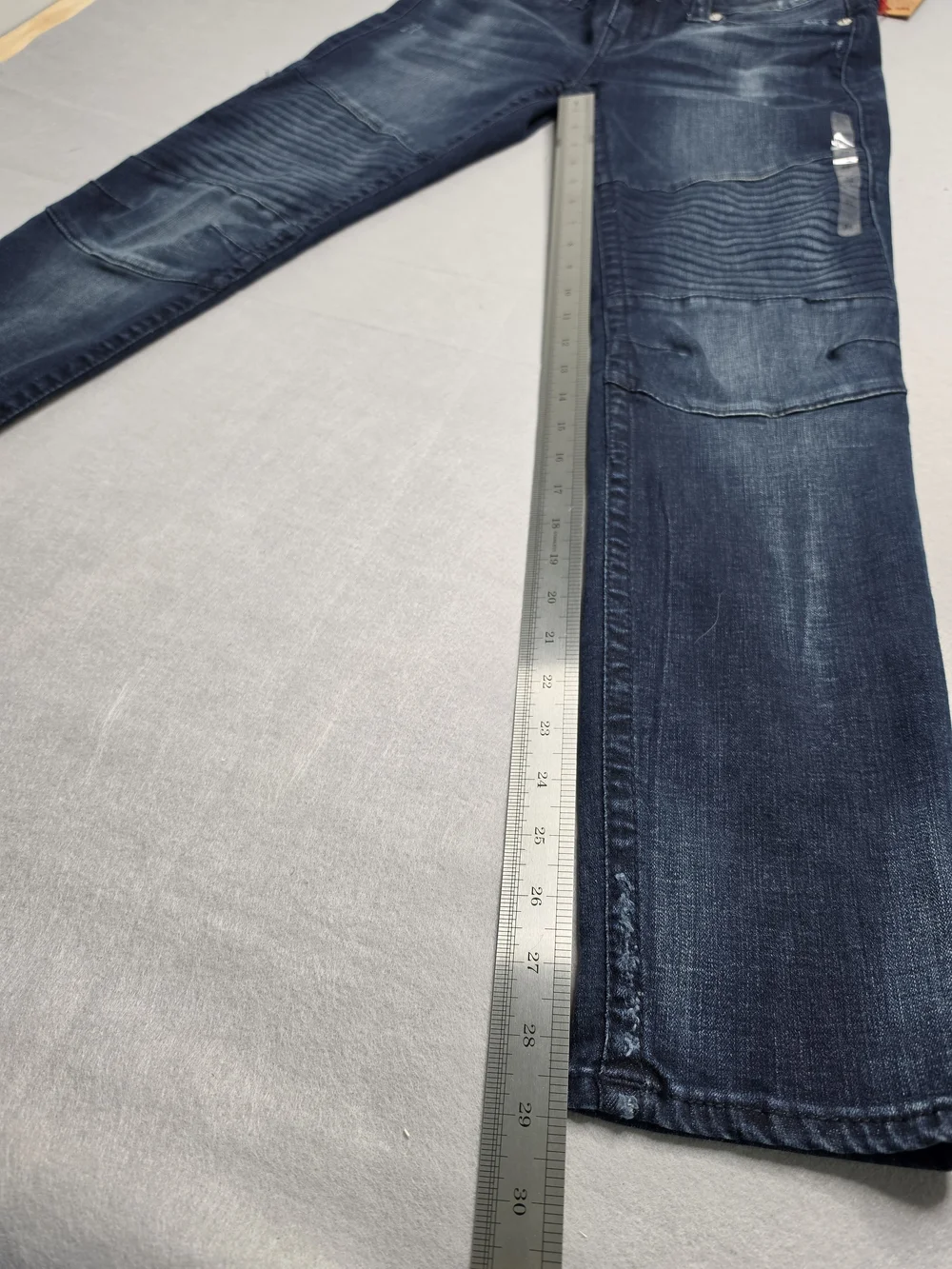 True Religion Men's Dark Indigo Moto Skinny Jeans Size 32 NWT